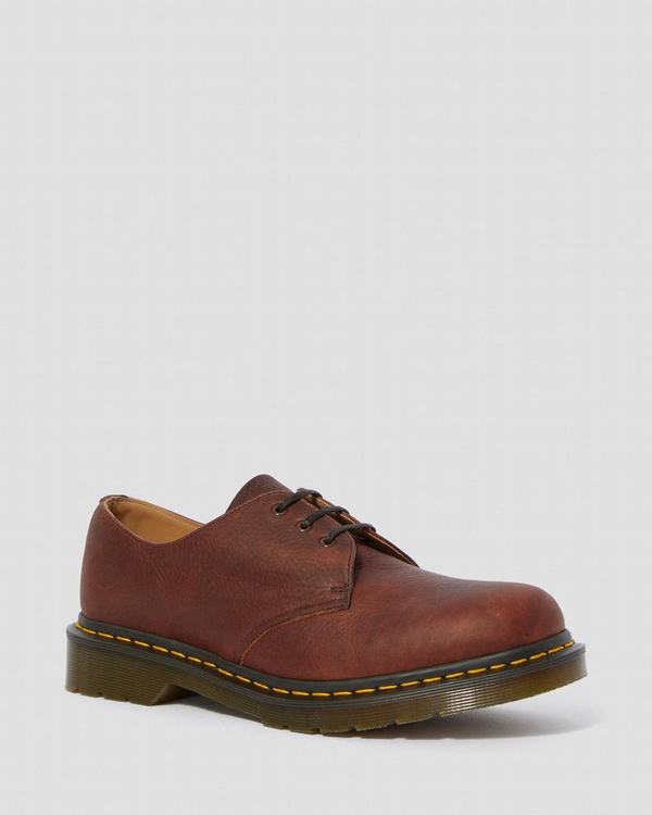 Dr Martens Pánské Polobotky 1461 Abandon Tmavě Hnědé, CZ-139065